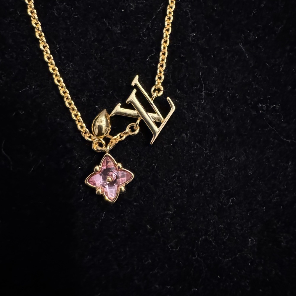 Louis Vuitton Gold and Pink Bracelet with Dainty Charms - Picture 2 of 6